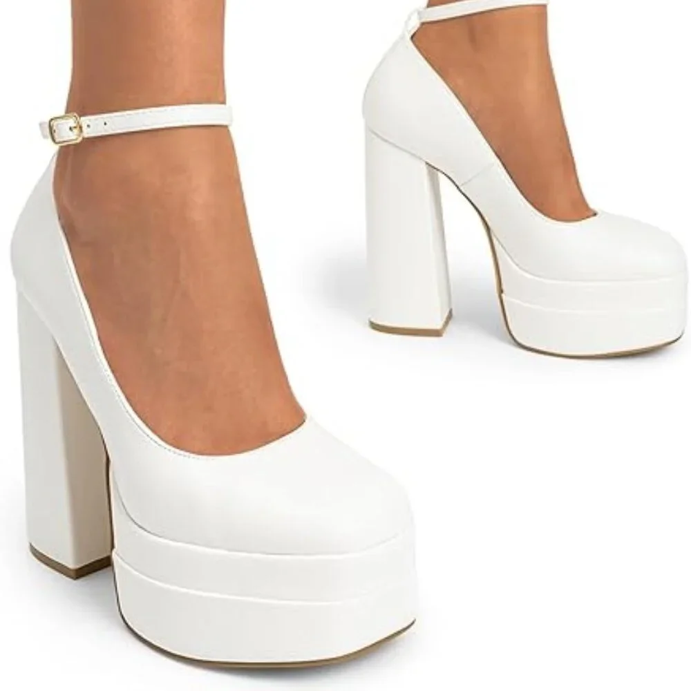 Women's High Heels Closed Toe  Platform
